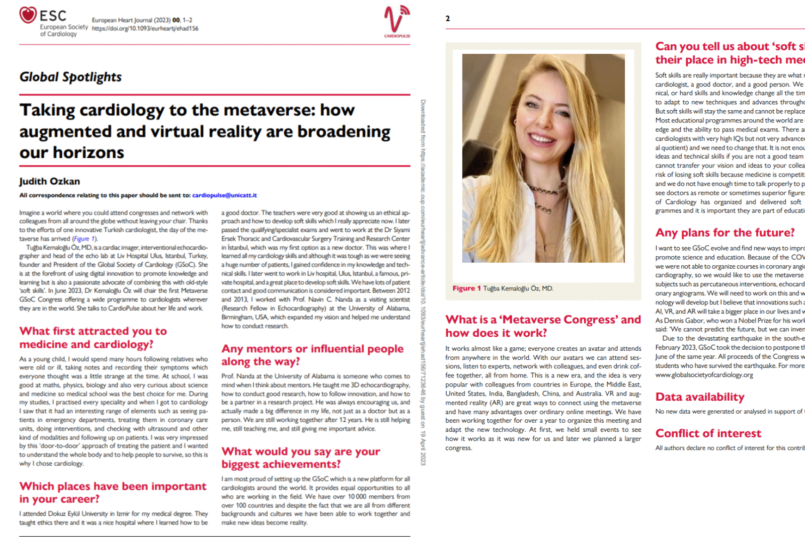 Article : European Heart Journal